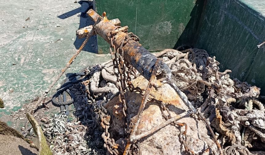 Bodrum'da su altından 50 ton çöp çıkarıldı