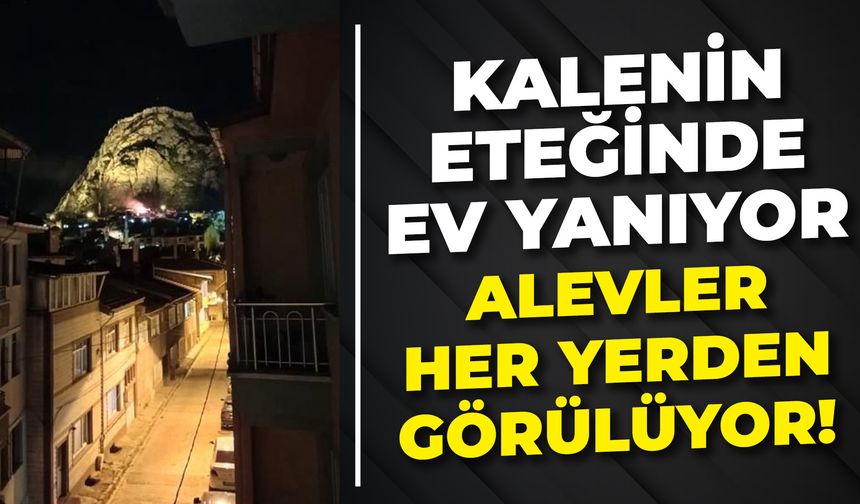 Afyon’da Karahisar Kalesi Eteklerinde Yangın: Alevler Şehrin Dört Bir Yanından Görülüyor!