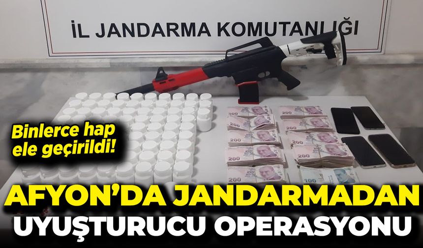 Afyon’da Jandarmadan Uyuşturucu Operasyonu: Binlerce Hap Ele Geçirildi!
