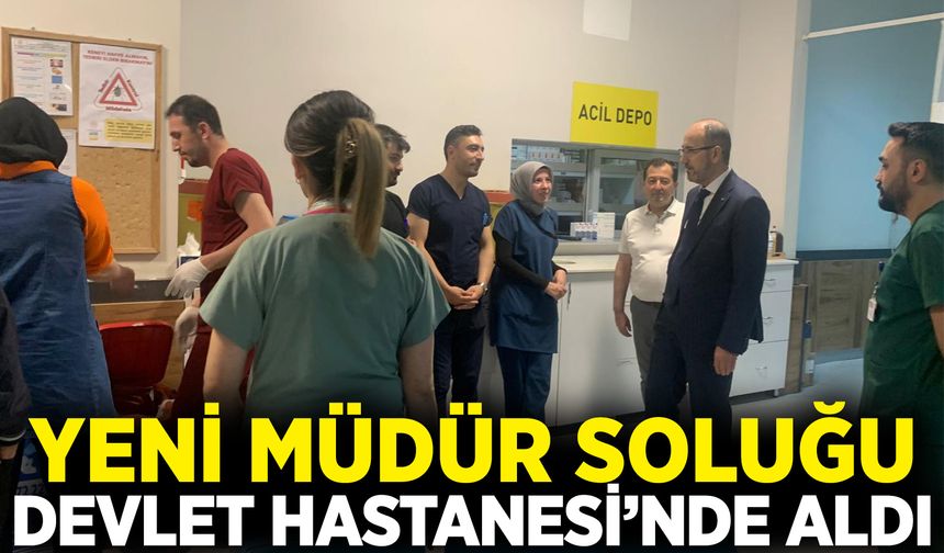 Yeni Sağlık Müdürü soluğu Afyon Devlet Hastanesi'nde aldı