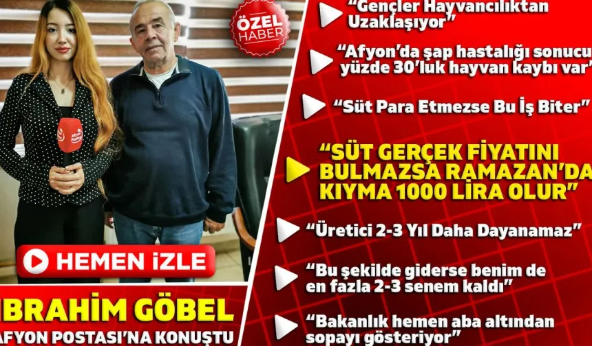 Afyon’da şap nedeniyle yüzde 30 hayvan kaybı var, böyle giderse kıyma 1000 TL olacak!