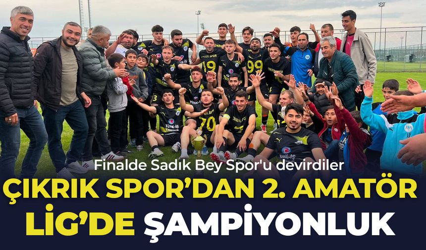 Afyon’da Çıkrık Spor'dan 2. Amatör Lig'de şampiyonluk: Finalde Sadık Bey Spor'u devirdiler