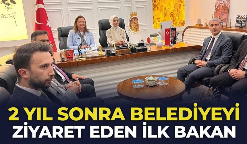 2 yıl sonra belediyeyi ziyaret eden ilk bakan
