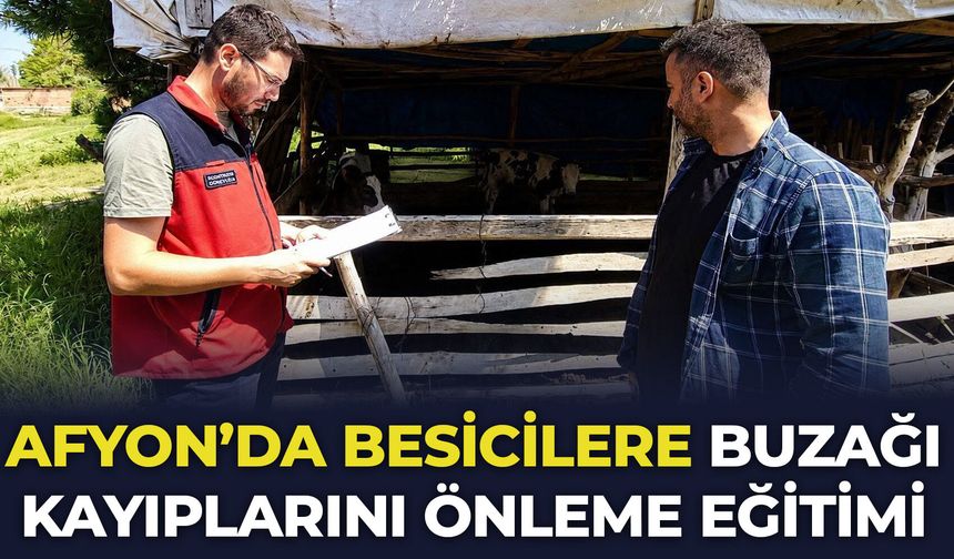 Afyon'da besicilere buzağı kayıplarını önleme eğitimi verildi