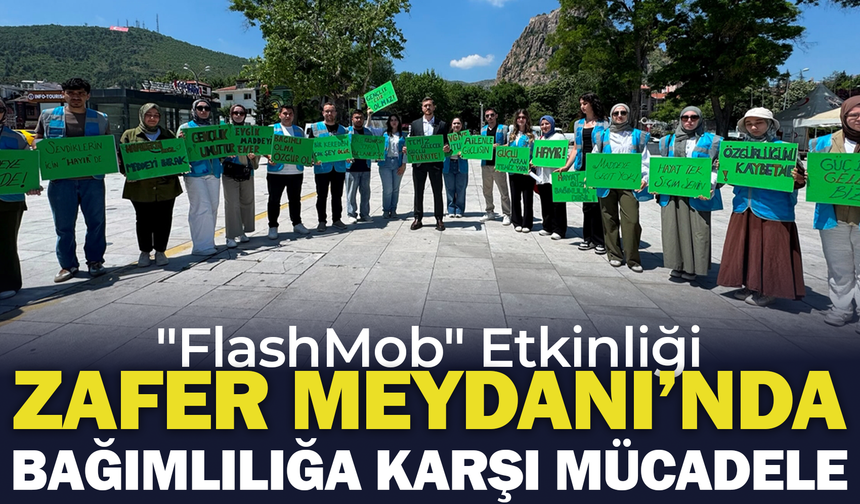 Zafer Meydanı’nda Bağımlılığa Karşı Mücadele: "FlashMob" Etkinliği