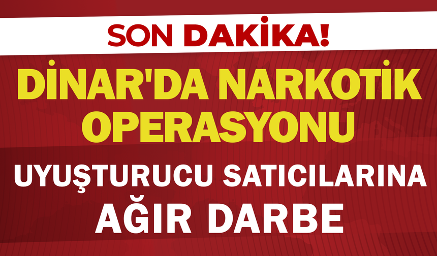 Afyon'da Peş Peşe Operasyon: Uyuşturucu Satıcılarına Ağır Darbe