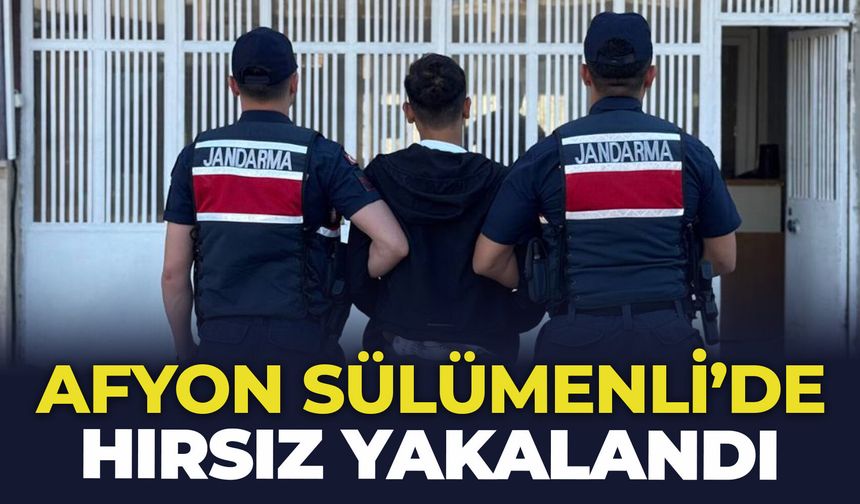Afyon Sülümenli’de hırsız yakalandı