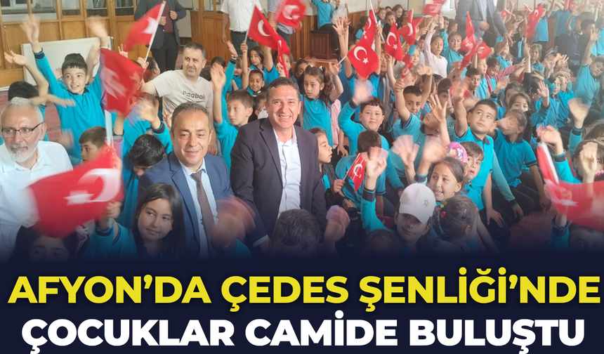 Afyon'da ÇEDES Şenliği'nde Çocuklar Camide Buluştu