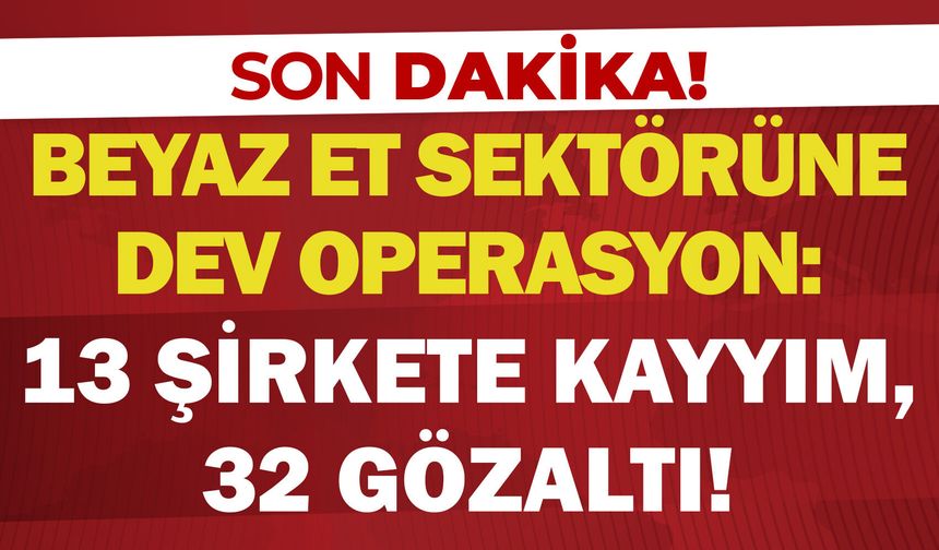 Beyaz et sektörüne dev operasyon: 13 şirkete kayyım, 32 gözaltı!