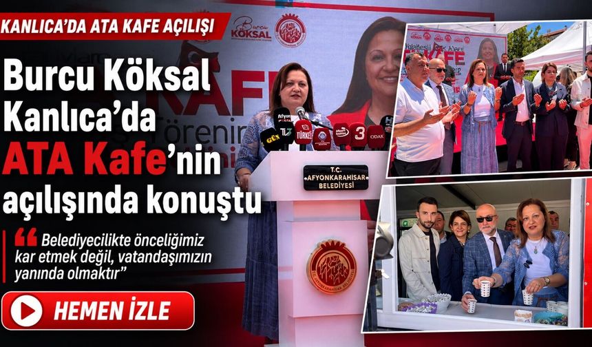 Burcu Köksal Kanlıca’da ATA Kafe’nin Açılışında Konuştu: "Belediyecilikte Önceliğimiz Kar Etmek Değil"