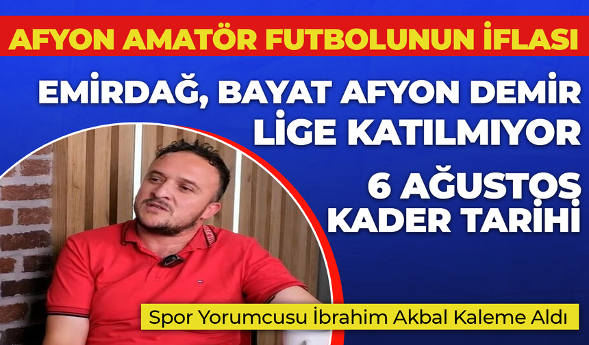 Afyon Futbolu İçin Kritik Dönemeç Birleşme Olacak mı? Kritik Toplantı, 6 Ağustos Kader Tarihi...