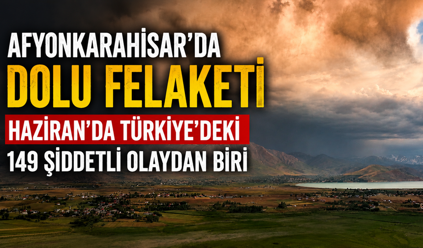 Afyonkarahisar'da Dolu Felaketi: Haziran'da Türkiye'deki 149 Şiddetli Olaydan Biri