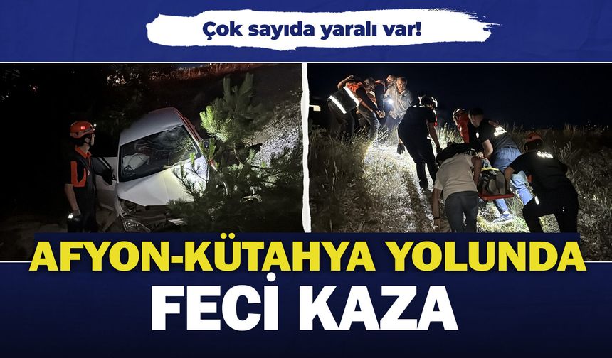 Afyon-Kütahya yolunda feci kaza: Çok sayıda yaralı var!