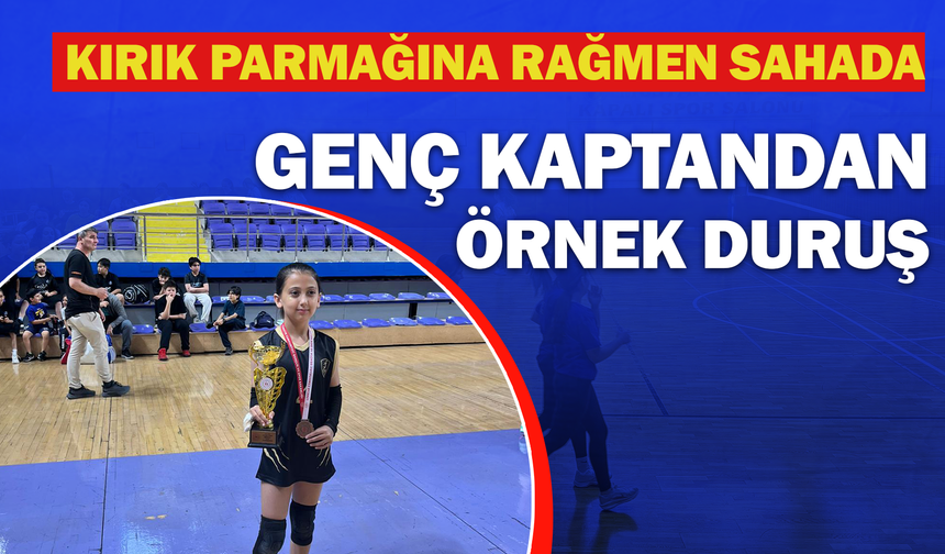 Kırık Parmağına Rağmen Sahada: Genç Kaptandan Örnek Duruş