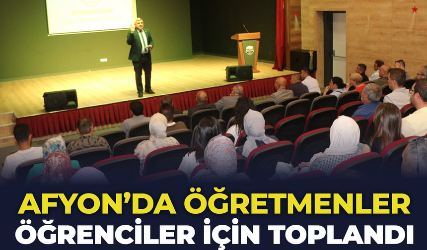 Afyon'da Öğretmenler Öğrenciler İçin Toplandı