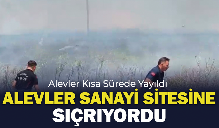 Afyon’da Alevler Sanayi Sitesine Sıçrıyordu
