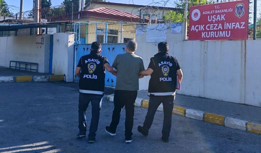 Uşak Haber: 26 yıl hapis cezasıyla aranan hükümlü yakalandı