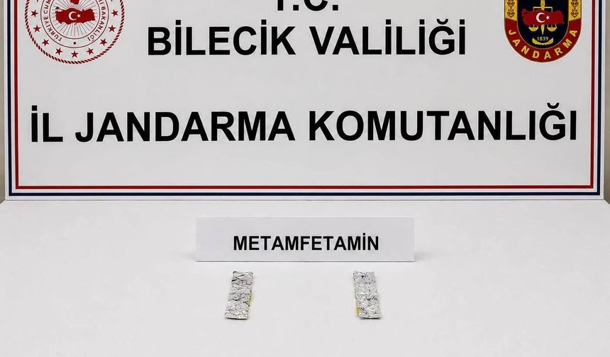 Bilecik’te otomobilde metamfetamin ele geçirildi