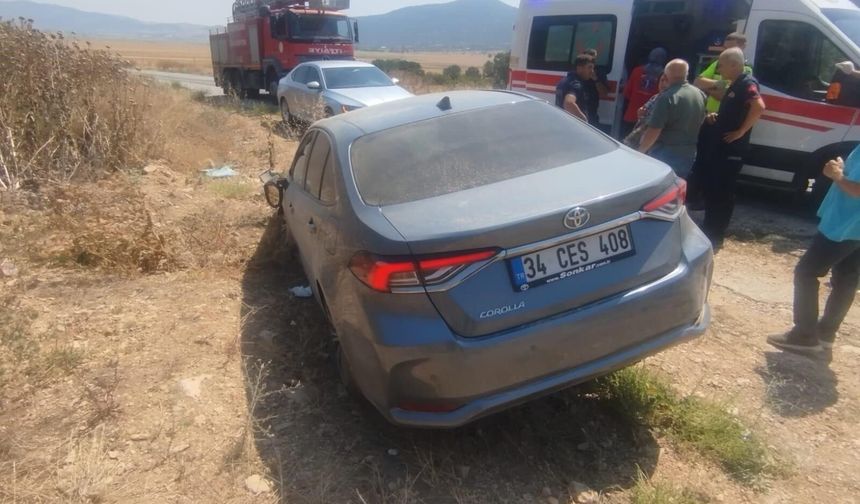 Bilecik’te kontrolden çıkan otomobil yoldan çıktı: 1 yaralı