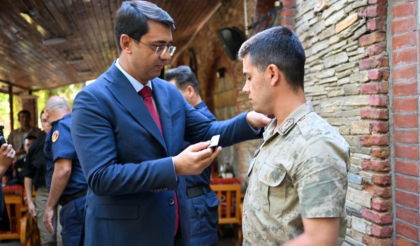 Uşak’ta 50 jandarma personeli bir üst rütbeye terfi etti