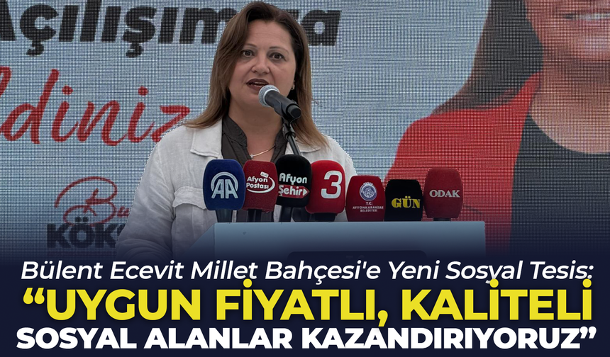 Bülent Ecevit Millet Bahçesi'ne Yeni Sosyal Tesis: "Amacımız Sadece Ticaret Değil, Sosyal Yaşam Alanı Oluşturmak
