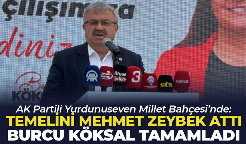 Millet Bahçesi'nde Yeni Sosyal Tesis Açıldı: "Temelini Mehmet Zeybek Attı, Burcu Köksal Tamamladı"
