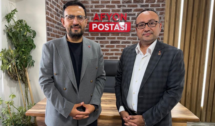 Zafer Partili Dere ilk ziyaretini Afyon Postası’na yaptı: Ateşten bir gömleği giyip çıktık Afyon halkı yanımızda olsun