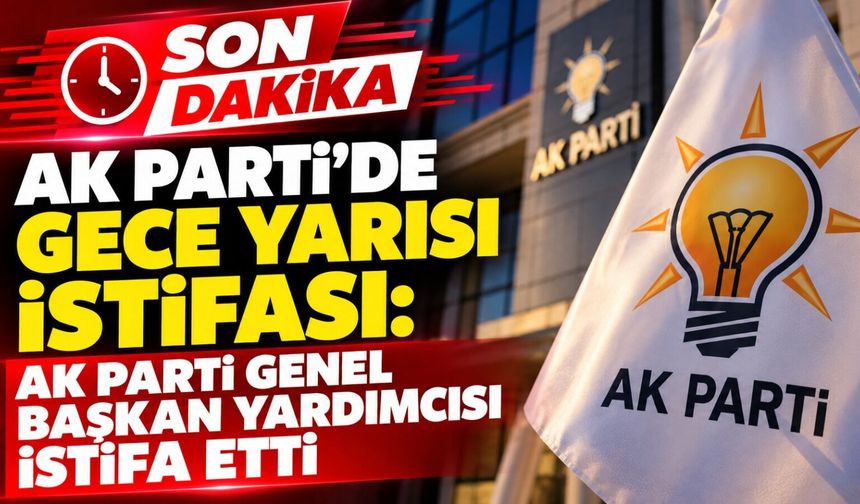 AK Parti’de gece yarısı istifası: AK Parti Genel Başkan Yardımcısı istifa etti