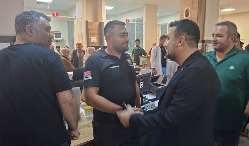 AK Parti Afyon İl Başkanı Kavak’tan hastane ziyareti