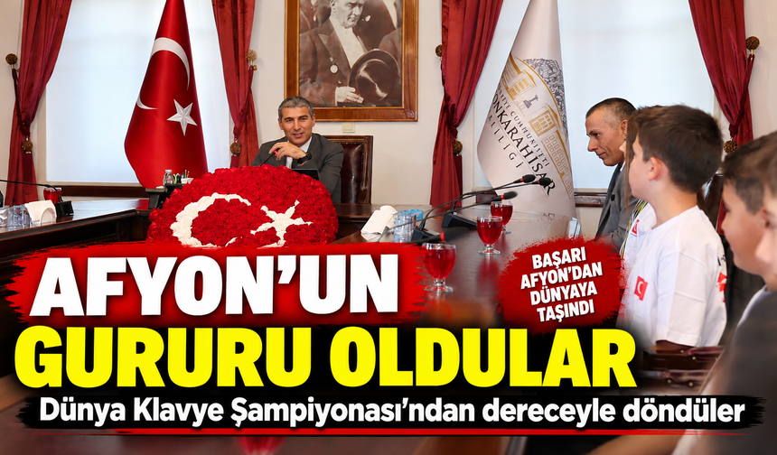 Afyon’un gururu oldular: Dünya Klavye Şampiyonası’ndan dereceyle döndüler