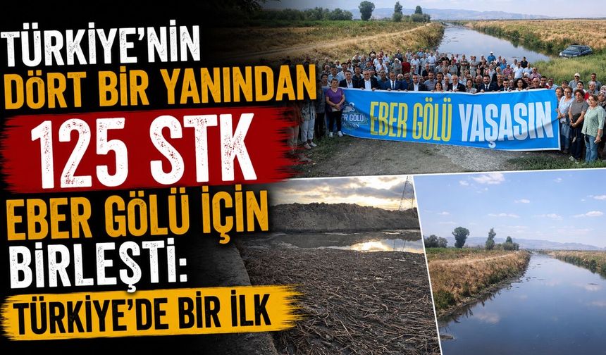 Türkiye’nin dört bir yanından 125 STK Eber Gölü için birleşti: Türkiye’de bir ilk