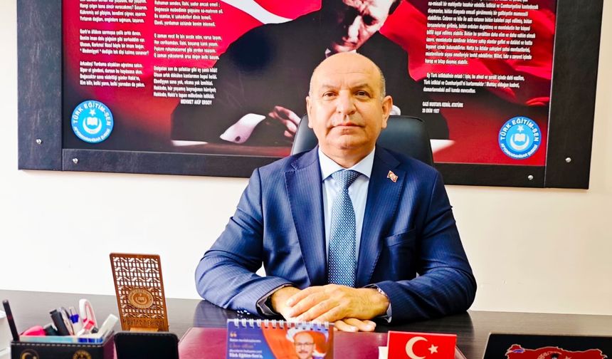 Türk Eğitim Sen'den yeni eğitim yılı mesajı: "Huzurlu öğretmen, güvenli okul, mutlu öğrenci"