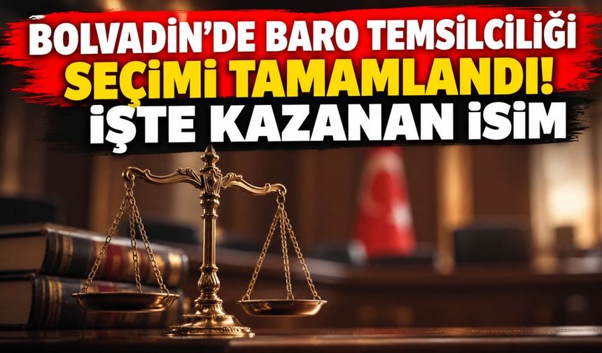 Bolvadin'de baro temsilciliği seçimi tamamlandı! İşte kazanan isim