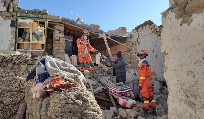 Tibet'te 7 büyüklüğünde deprem! Ölü ve yaralı sayısı açıklandı